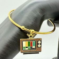 BRACCIALE DORATO CIONDOLO TV