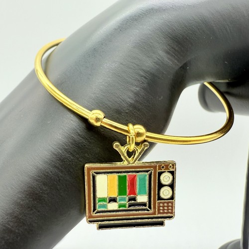 Bracciale dorato ciondolo - bracciale, tv