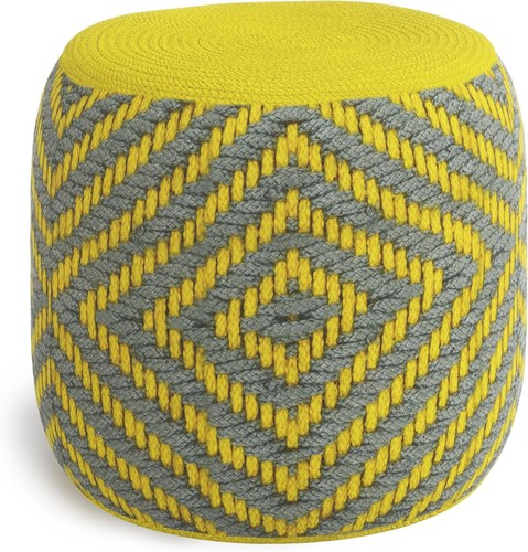 Pouf kent boho rotondo tessuto - boho,