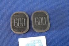 COPRIPEDALI FIAT 600 MULTIPLA ORIGINALE EPOCA PEDAL COVERS  NOS