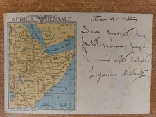 Rarissima Cartolina Postale per le Forze Armate Africa Orientale. Viaggiata 1936
