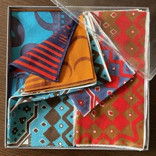 12 FAZZOLETTI DONNA vintage scatola originale 100% COTONE cm 32