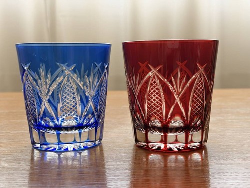 Edo kiriko coppia cristalli - kiriko,