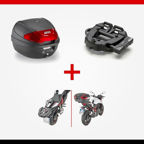 Kit givi e300n2b - bauletto, 30l