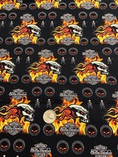 Tessuto cotone moto HARLEY