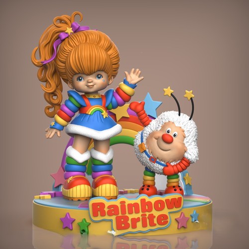 Iridella rainbow brite resin - rainbow,