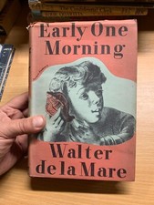 1935 1ª Ed 2ª Imp WALTER DE LA MARE "EARLY ONE MORNING" Libro Rilegato (P5)