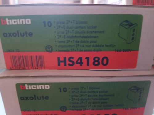 Bticino axolute hs4180 t - hs4180, 2p+t