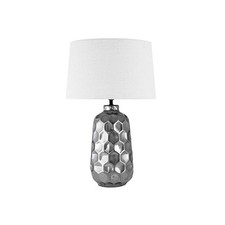Lampada porcellana argento