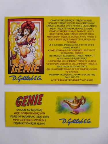 Genie gottlieb 1979 - *, 'genie'