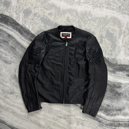 Giacca pelle nera - moto, triumph