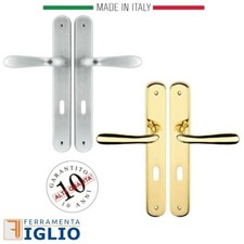 Maniglia Coppia Maniglie Foro Patent Placca 90 per Porte Interne METALLO Amalfi