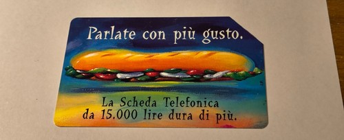 Scheda telefonica rara serie