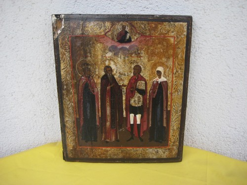 Antica icona sacra - ,
