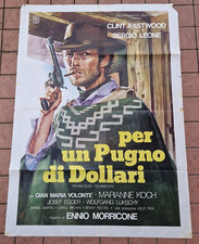 UN PUGNO PIENO DI DOLLARI CLINT EASTWOOD POSTER FILM ITALIANO USCITA 2SH 1976