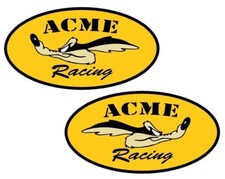 2 adesivi Coyote Racing 10 cm