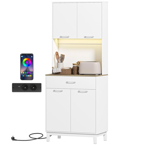 Homcom credenza cucina mobile - homcom, cucina,