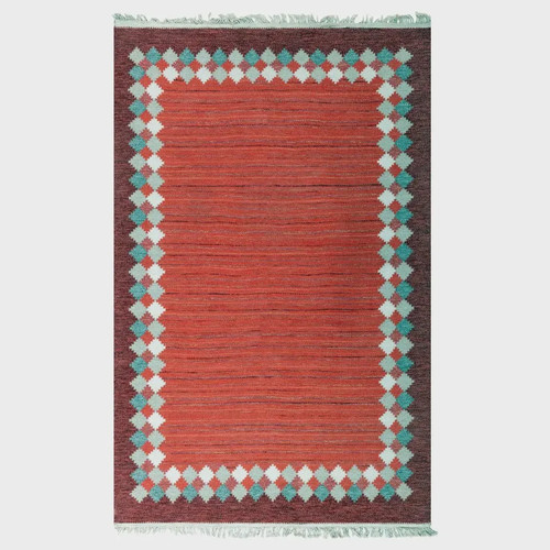 Tappeto kilim lana - , rossa