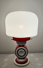 OP ART DESIGN LAMPADA DA TAVOLO ANNI '60 PLANKERHAMMER FLOSS BAVARIA PORCELLANA