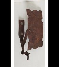 Antico pezzo di carretto siciliano originale in ferro battuto. - Forgiato a ma