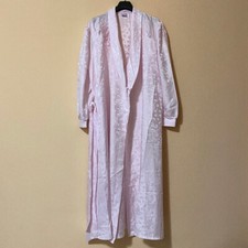 Dyben Camicia da Notte Pigiama Vestaglia Corredo Rosa Ricamato Made in Italy