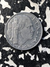 1941 Italy 20 Centesimi (Many