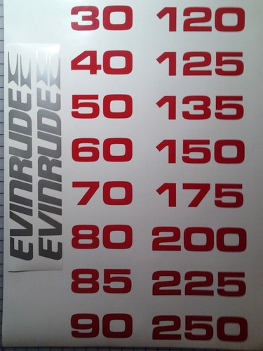 Evinrude decalcomanie - evinrude, di