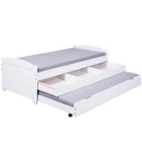 LETTO SINGOLO CON CASSETTI E