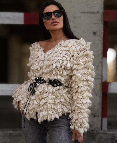 Giacca cardigan maglia - , grossa