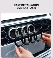 Emblema Logo Audi Nero Lucido