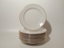 ANTICO RARO SERVIZIO PIATTI CERAMICA BIANCA PROFILO ORO RICHARD MILANO PRIMO 900