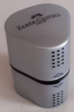 Faber-Castell Grip 2001 Temperamatite Con 3 Fori Colore Argento Codice 183800