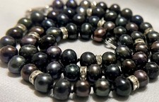 18" Black PEACOCK PEARL