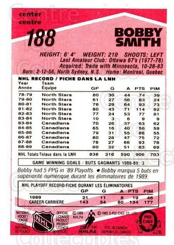 1989 pee chee tembec - o-pee-chee, test