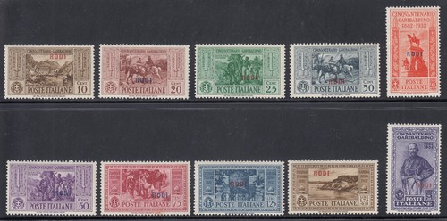 1932 isole egeo - rodi, garibaldi