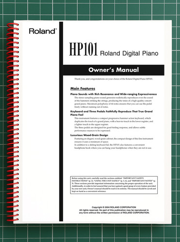 Roland 101 manuale - manuale, del