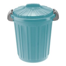 Tontarelli Bidone (46Lt) Teo con coperchio doppia clip AURORA Blu 810137370V