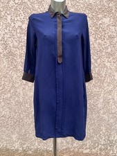 Carino Vestito Estate 100% Seta Maliparmi Taglia 42i So 38 Fr Eccellente Stato