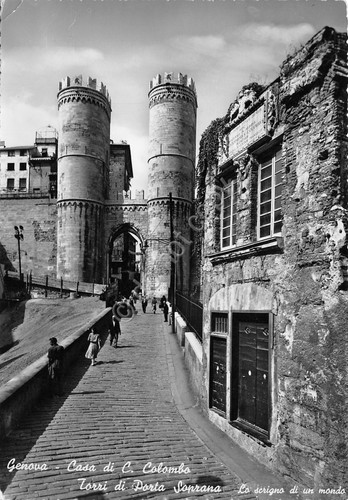 Cartolina genova casa - cartolina, di