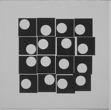 PAOLO SCHEGGI serigrafia su cartoncino del 1968 'SENZA TITOLO' (ns rif 18)