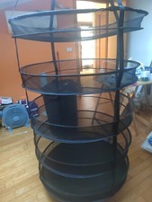 Rete Essiccazione Pieghevole 6 Piani Essiccatore Erbe Funghi Asciuga Alimenti