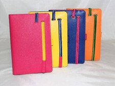 Agenda Organizer formato A5 in Pelle Anelli piccoli Slim Da donna Con elastico