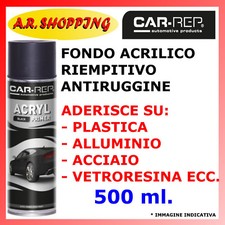 FONDO RIEMPITIVO SPRAY NERO ANTIRUGGINE STUCCO CARROZZERIA AUTO MOTO ACRILICO