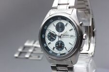 Seiko Panda Quartz Chronograph SND219P1 7t92-0CC0 mai indossato pari al nuovo