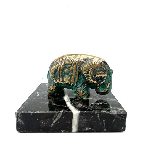 Statua bronzo con base in - con,
