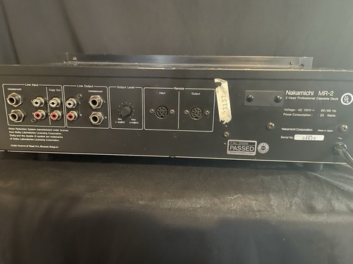 Nakamichi cassette - mr,