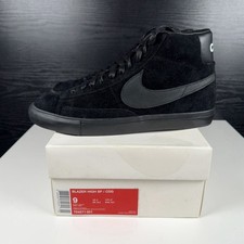 NEW - 2014 NIKE BLAZER HIGH x CDG COMME DES GARCONS NERO 704571-001 taglia 9