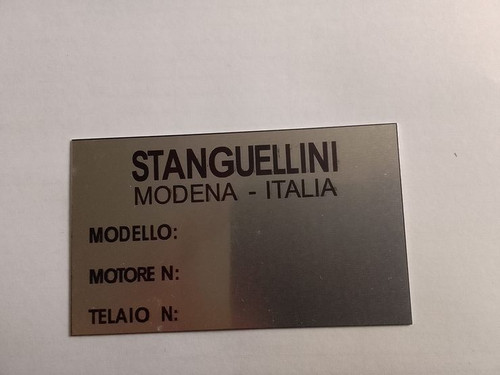 Targa targa stanguellini fiat