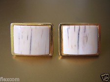 Gemelli Metallo dorato Stones