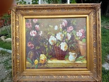 quadro olio su tela antico
